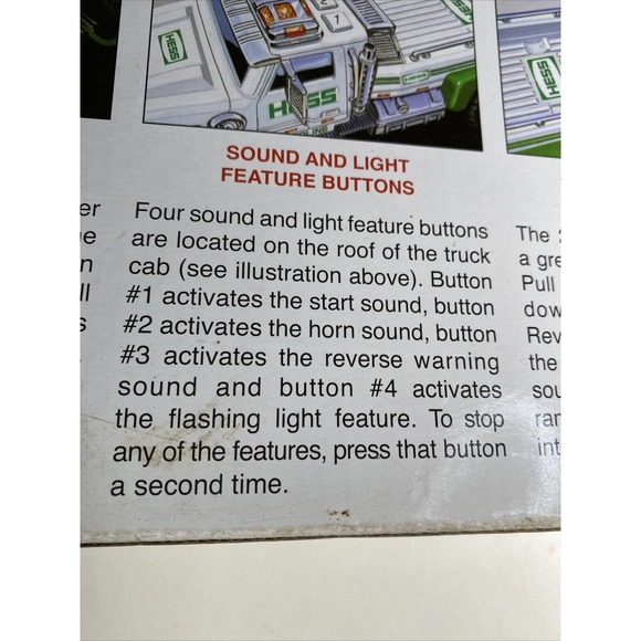 Hess 2011 White and Green Toy Truck & Pull Back Race Car Lights Sounds Ramp - Picture 7 of 14